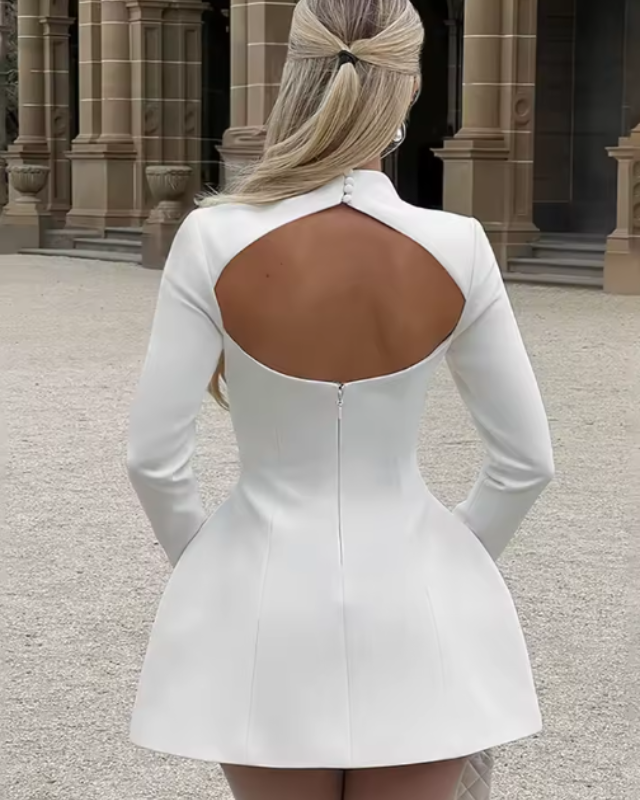 SIRA™ | Elegantes A-Linien-Kleid mit langen Ärmeln